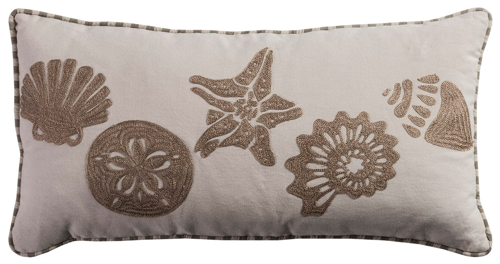 Rizzy Home | T08868 | 11"x21" Gray/Neutral Decorative Pillow | Down Fill