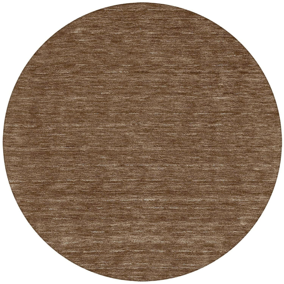 Rafia Rf100 Brown Transitional Rug Round 8' X 8'