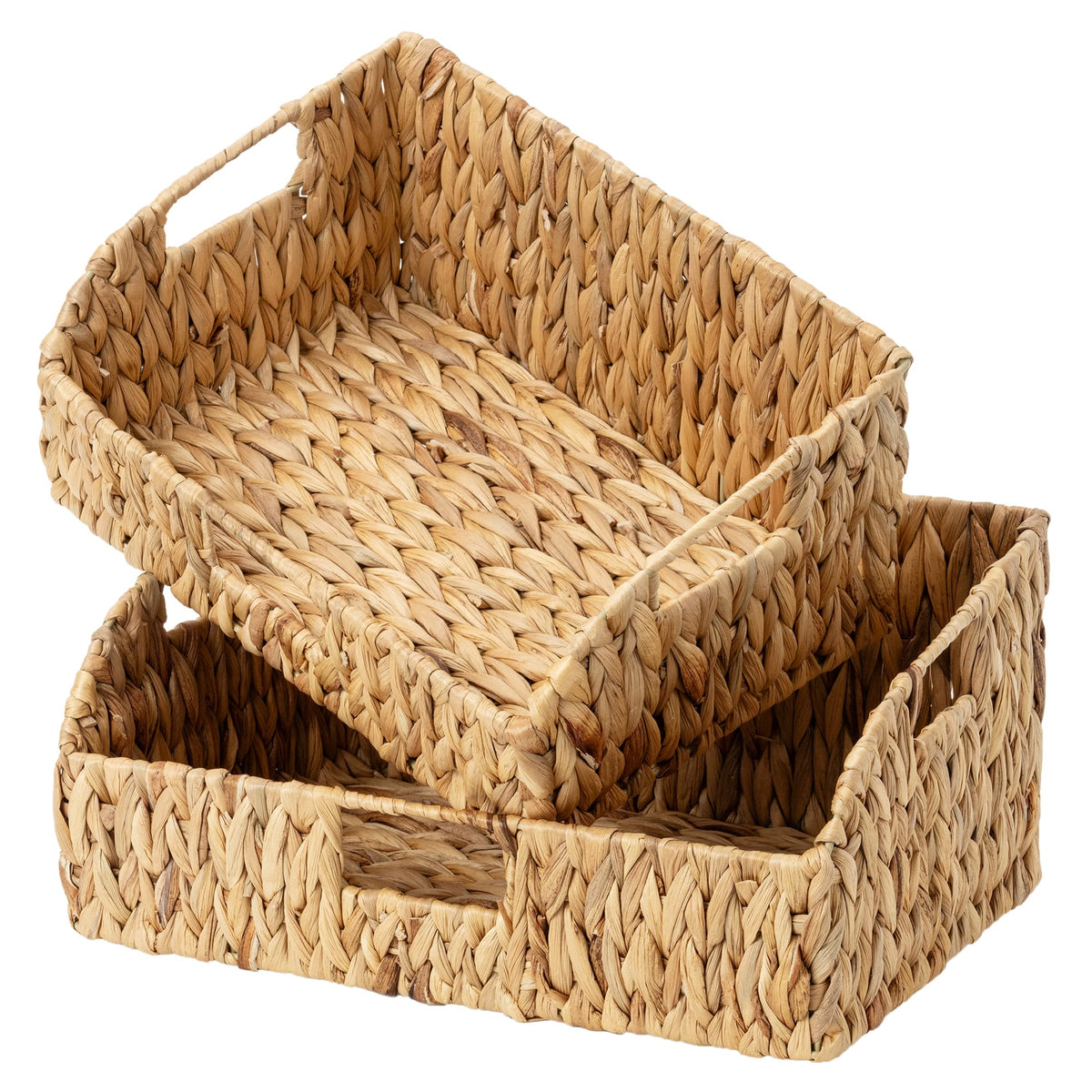 StorageWorks Pantry Baskets for Organizing, Hyacinth Storage Baskets,2Pack