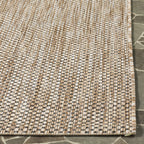 Safavieh Courtyard Collection Accent Rug - 2'3' X 5', Natural & Black, Non-Shedding & Easy Care, Indoor/Outdoor & Washable-Ideal For Patio, Backyard, Mudroom (Cy8521-37312)
