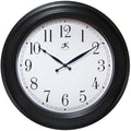 Infinity Instruments 24 inch Traditional Large Non-Ticking Silent Battery Operated Easy to Read Wall Clock for Living Room, Bedr