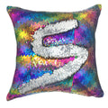 Your Smile Mermaid Throw Pillow Case Magic Reversible Sequins Decorative Cushion Cover Pillowcase For Couch Sofa Bed,16 X 16 Inc