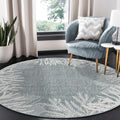 Liora Manne CARMEL Indoor/Outdoor Power Loomed Synthetic Blend Low Profile Area Rug - Transitional Coastal Ocean Decorative (Ree