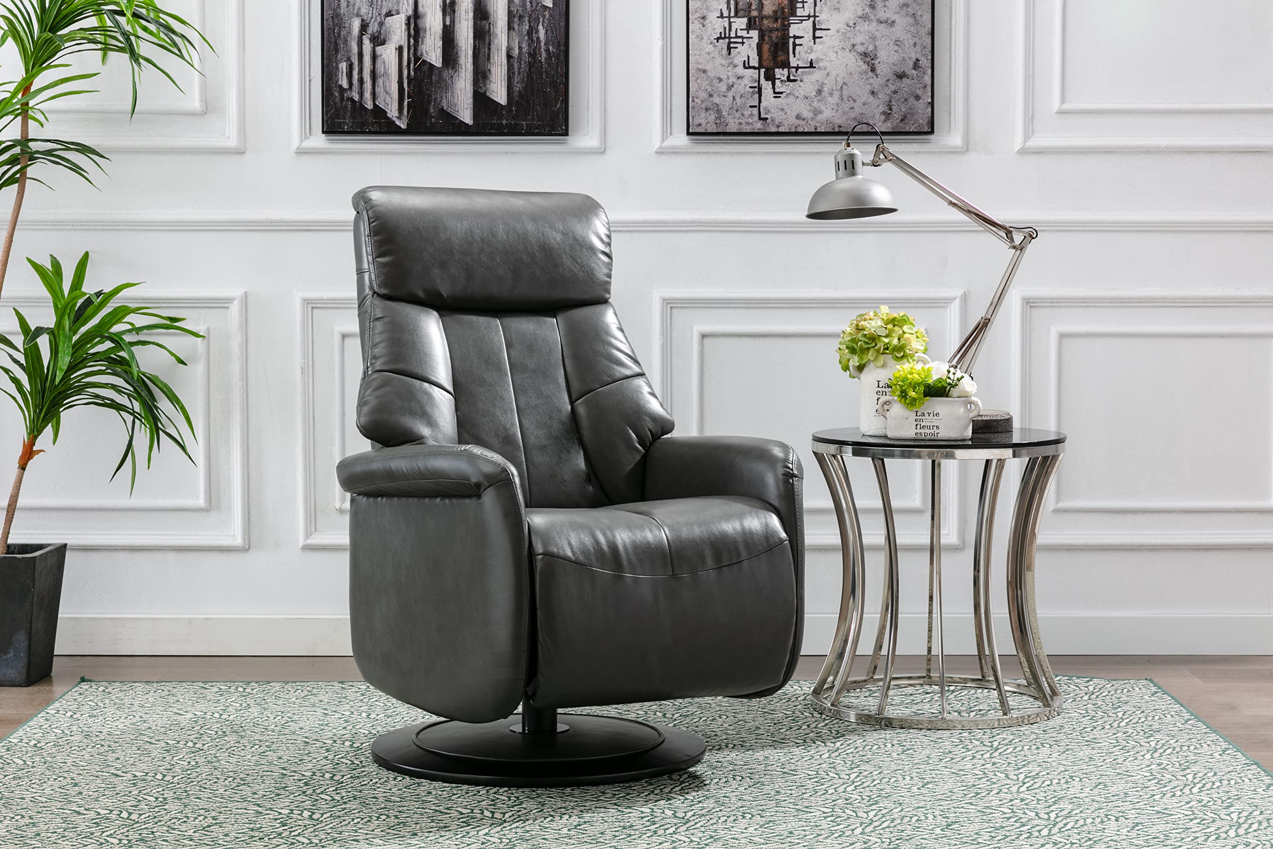 Comfort Chair Company Oscar Manual Recliner, Grey