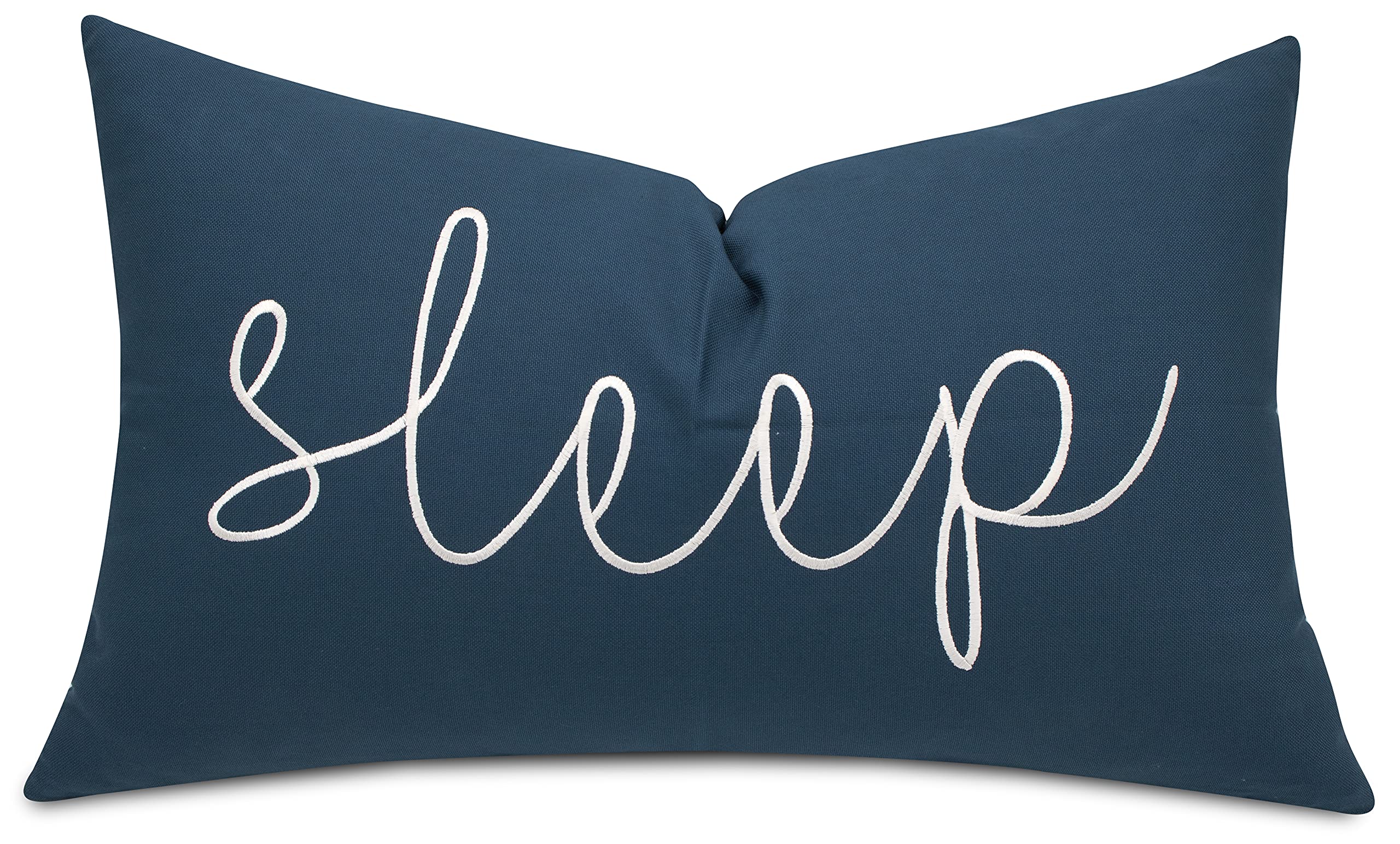 Eurasia Decor Sleep Embroidered Decorative Lumbar Accent Throw Pillow Cover - Living Room, Sofa, Chair, Patio, Car, Balcony, Ben