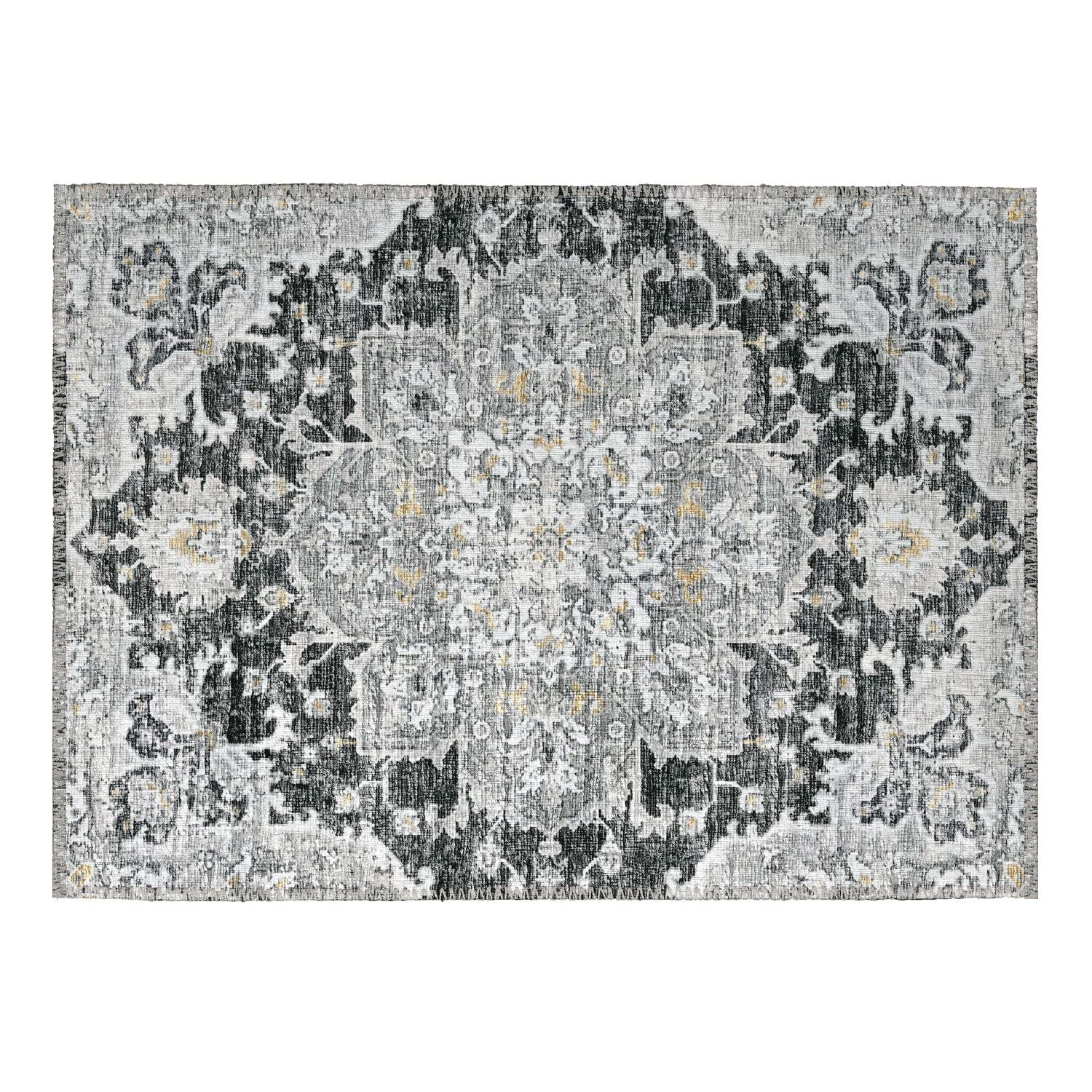 Marbella Mb3 Black Traditional Rug Rectangle 10' X 14'