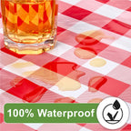 Hudson Comfort Picnic Table Cover – Heavy Duty Vinyl, Waterproof, 72x30 Inch, Red, Includes Carry Case