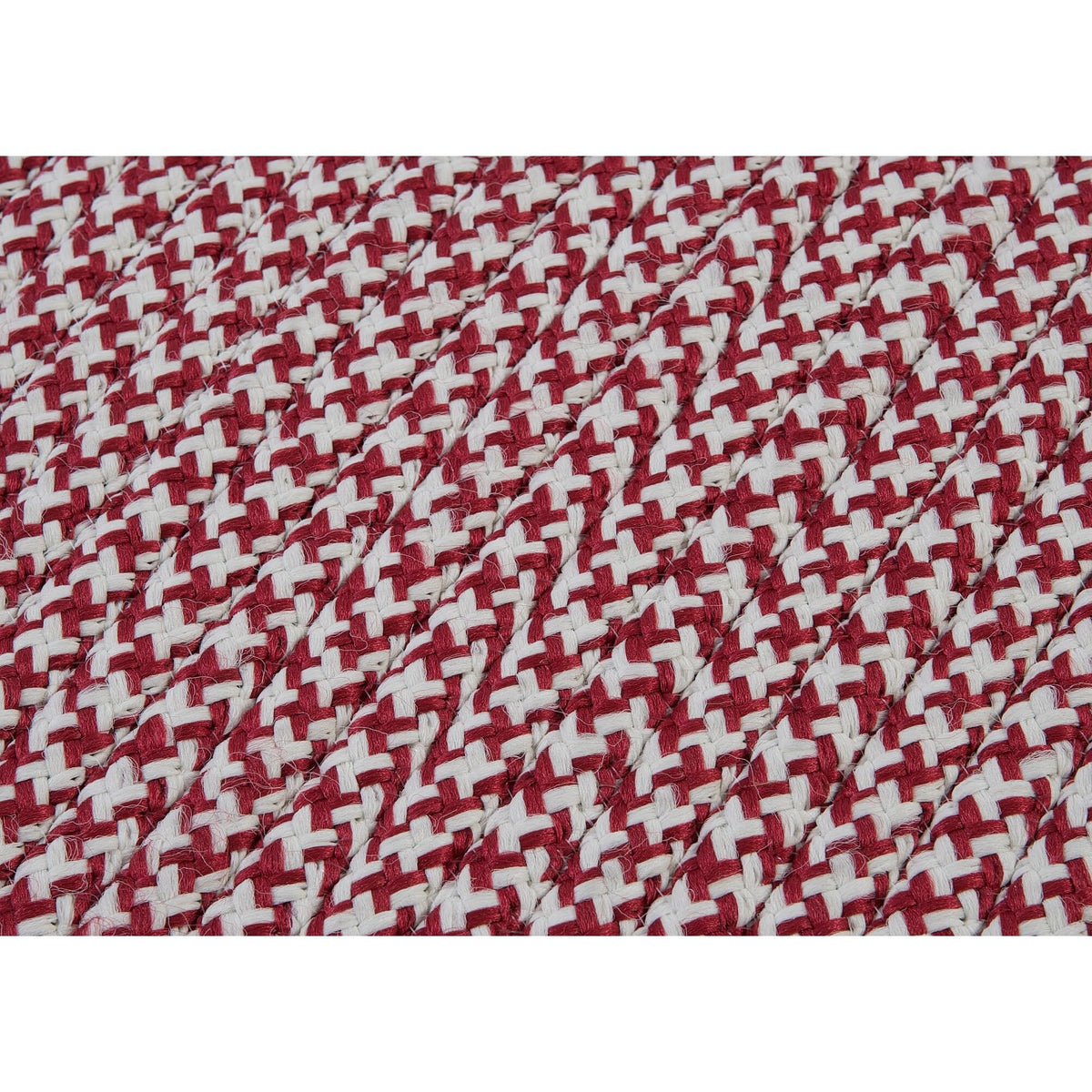 Colonial Mills Houndstooth Braided Doormat, 26&quot; X 40&quot;, Sangria