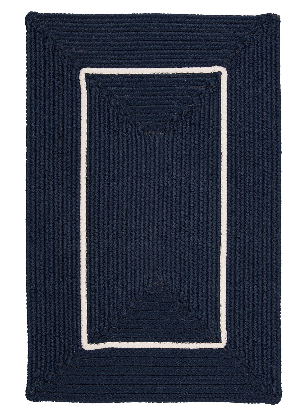 Doodle Edge Area Rug, 2 By 3-Feet, Navy