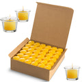 Candle Charisma Citronella Scented Votive Candles - 10 Hour Burn time - Set of 72 for Dinner, Wedding, Halloween and Holiday Dec