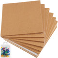 Zeonhak 10 Pack 12 X 12 X 1/2 Inches Cork Board Tiles, Ultra Strong Self Cork Tiles For Walls With 50 Push Pins, Thickened Cork