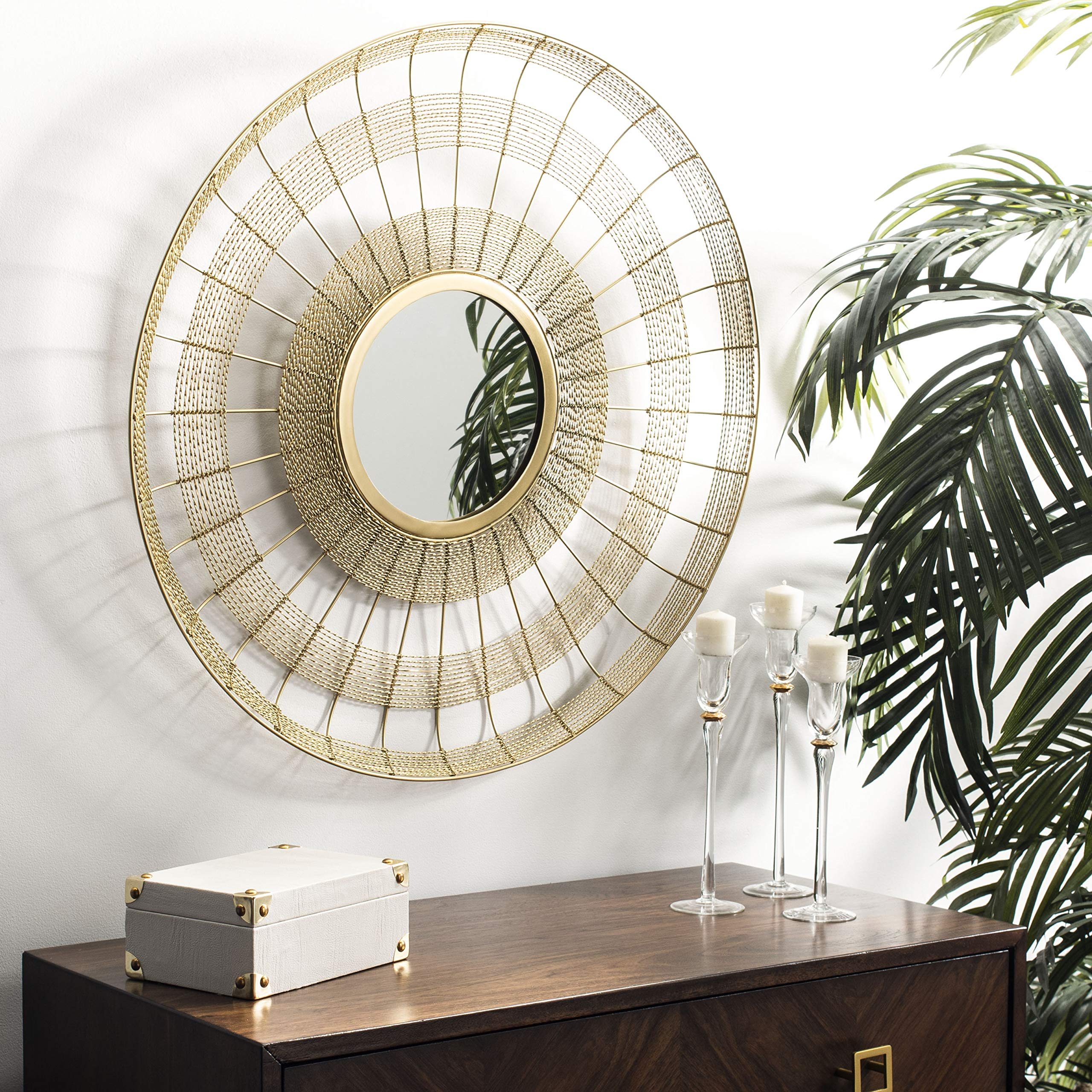 Safavieh Home Collection Acton Shiny Brass Mirror