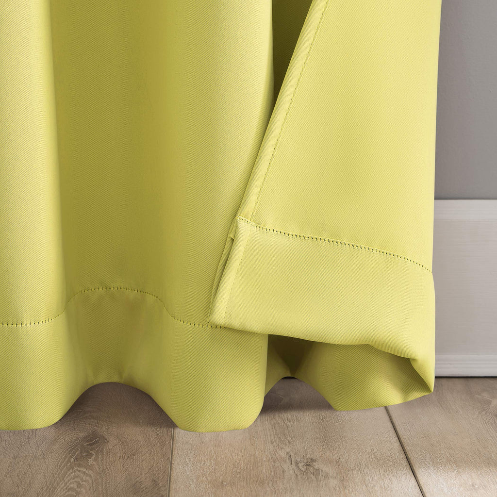 Sun Zero Riley Kids Bedroom Blackout Grommet Curtain Panel, 40' X 84', Lemon Yellow