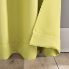 Sun Zero Riley Kids Bedroom Blackout Grommet Curtain Panel, 40' X 84', Lemon Yellow
