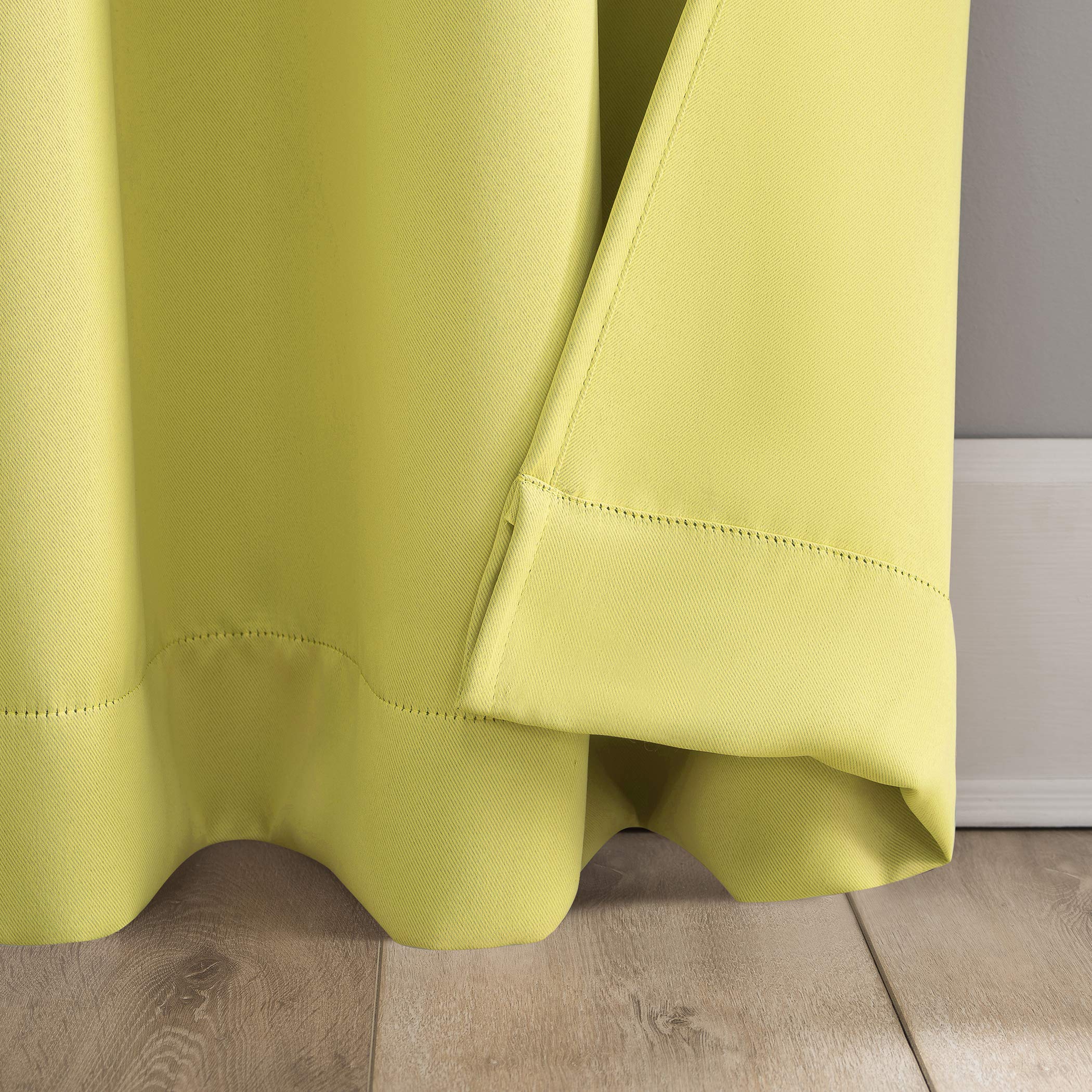 Sun Zero Riley Kids Bedroom Blackout Grommet Curtain Panel, 40' X 84', Lemon Yellow
