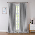 Kayne Studio Pinch Pleat Blackout Curtains,Back Tab Design with 9 Hooks for Bedroom Nursery,Thermal Insulated Linen Textured Dra