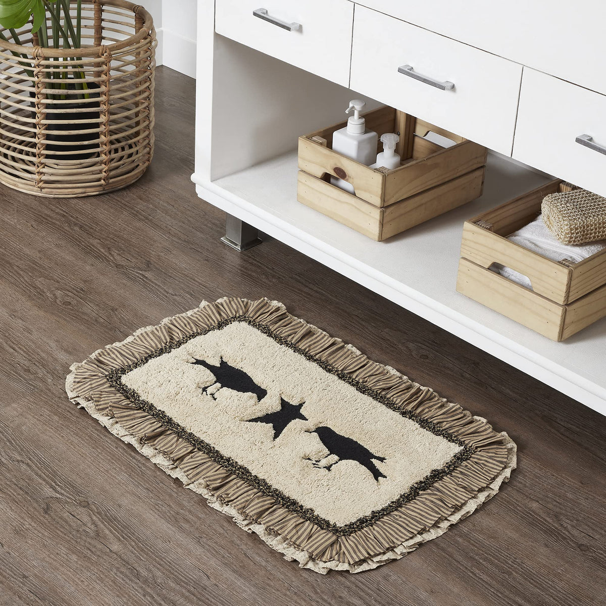 VHC Brands Kettle Grove Bath Mat 20x30