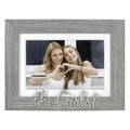 Malden International Designs 4x6 or 5x7 The Girls! Distressed Expressions Picture Frame Silver Finish The Girls! Word Attachment