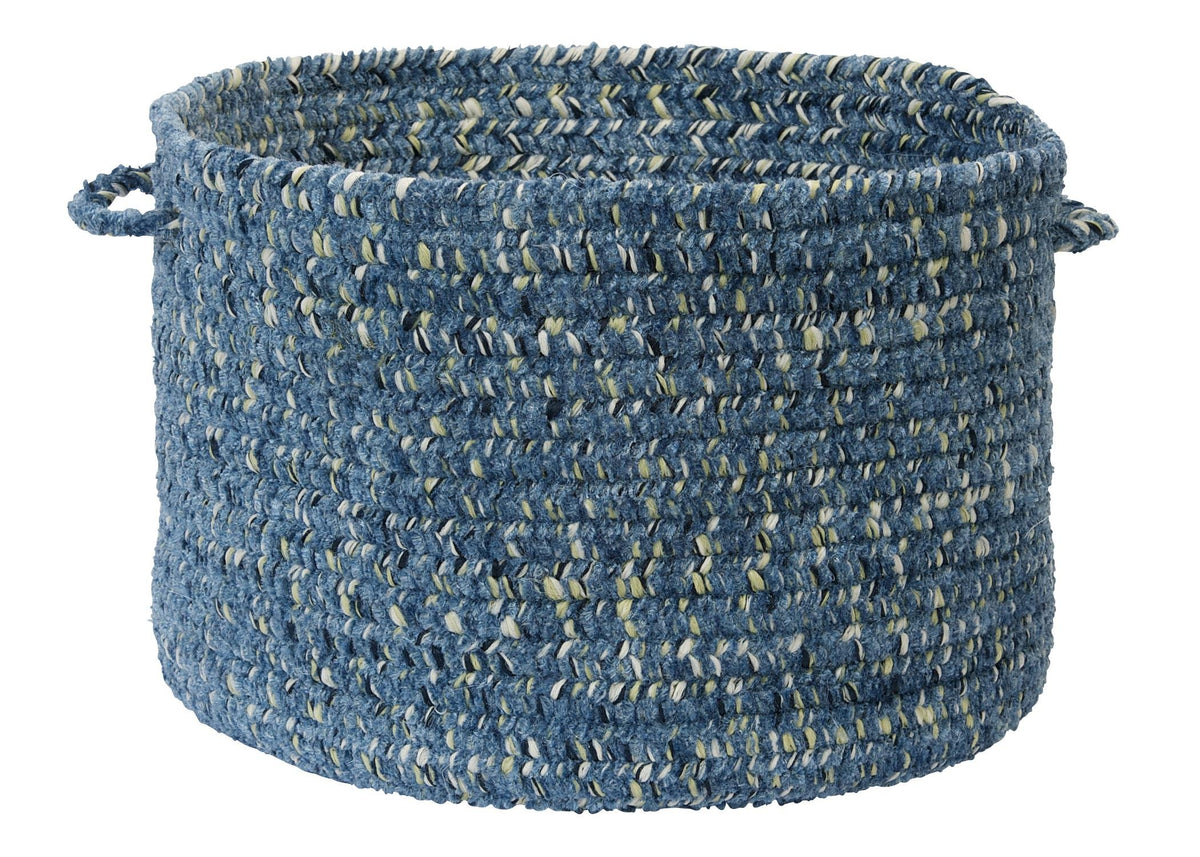 Colonial Mills West Bay Utility Basket, 18 By 12-Inch, Blue Tweed