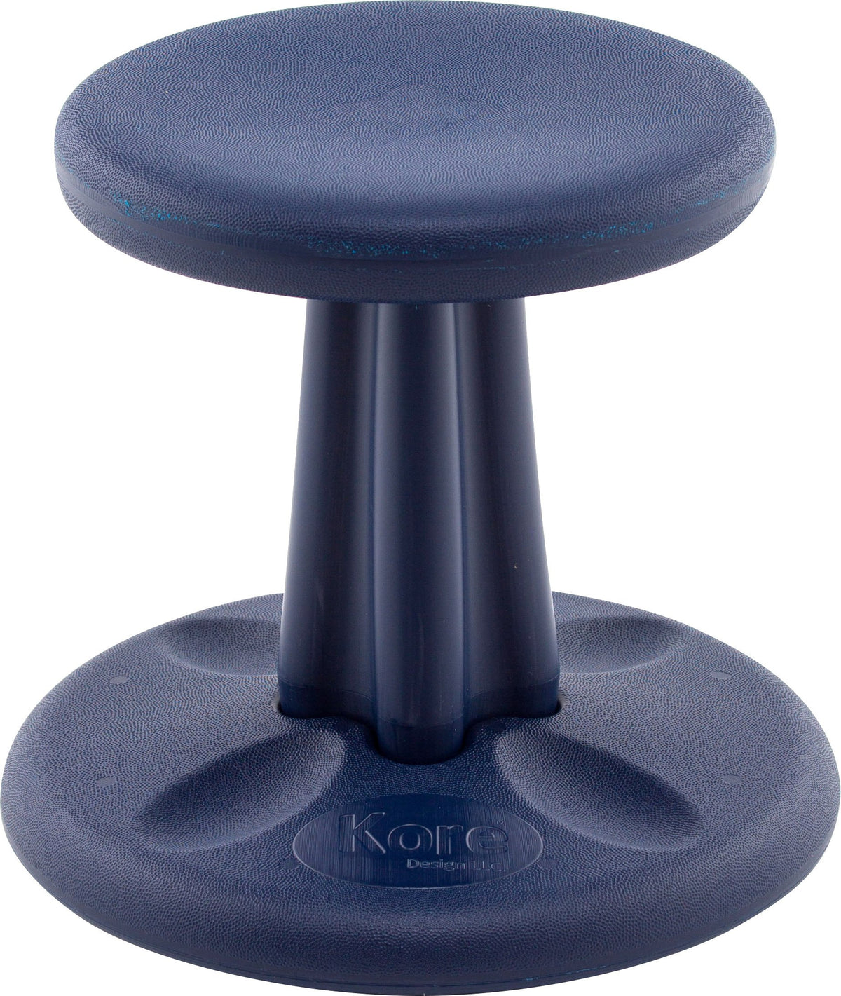 KORE DESIGN Wobble Stool Chair, Girls + Boys Kid Desk Stools, Ergonomic Small Office Chairs, Flexible Seating for Active Kids, ADD/ADHD, Classroom, School, Home, Preschool (12in) Age 4-5 yr, Dark Blue