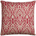 Rizzy Home | T11815 | 22"x22" Red/Neutral/Orange Decorative Pillow | Down Fill