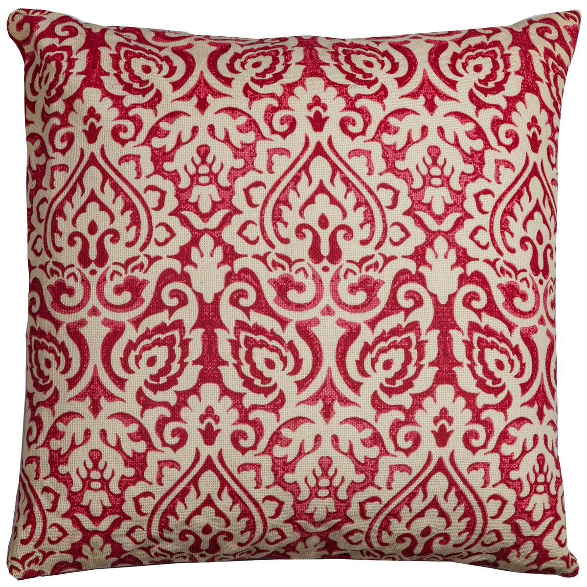 Rizzy Home | T11815 | 22&quot;x22&quot; Red/Neutral/Orange Decorative Pillow | Down Fill