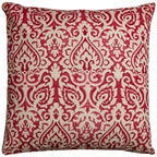 Rizzy Home | T11815 | 22"x22" Red/Neutral/Orange Decorative Pillow | Down Fill