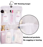 Misslo Shower Caddy Organizer 5 Pockets Roll Up Hanging Bathroom Accessories Storage For Camper, Rv, Gym, Cruise, Cabin, College