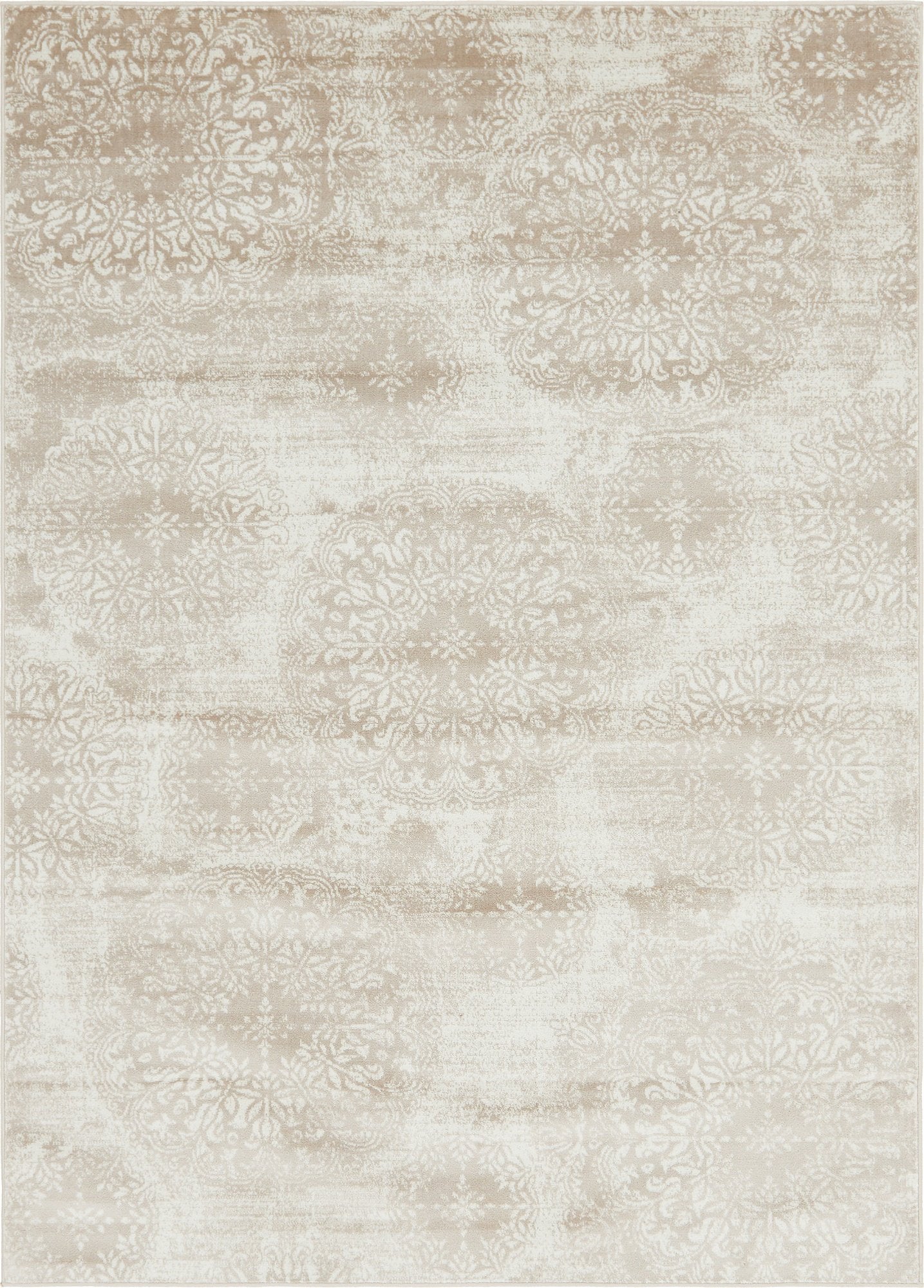 Unique Loom Sofia Collection Area Rug - Grand (7 1 x 10 Rectangle, Beige/ Ivory)