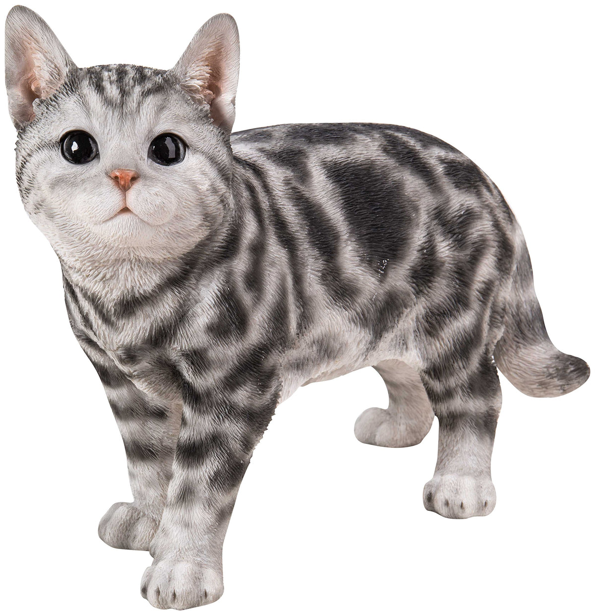Hi-Line Gift Ltd Standing American Shorthair Cat Statue