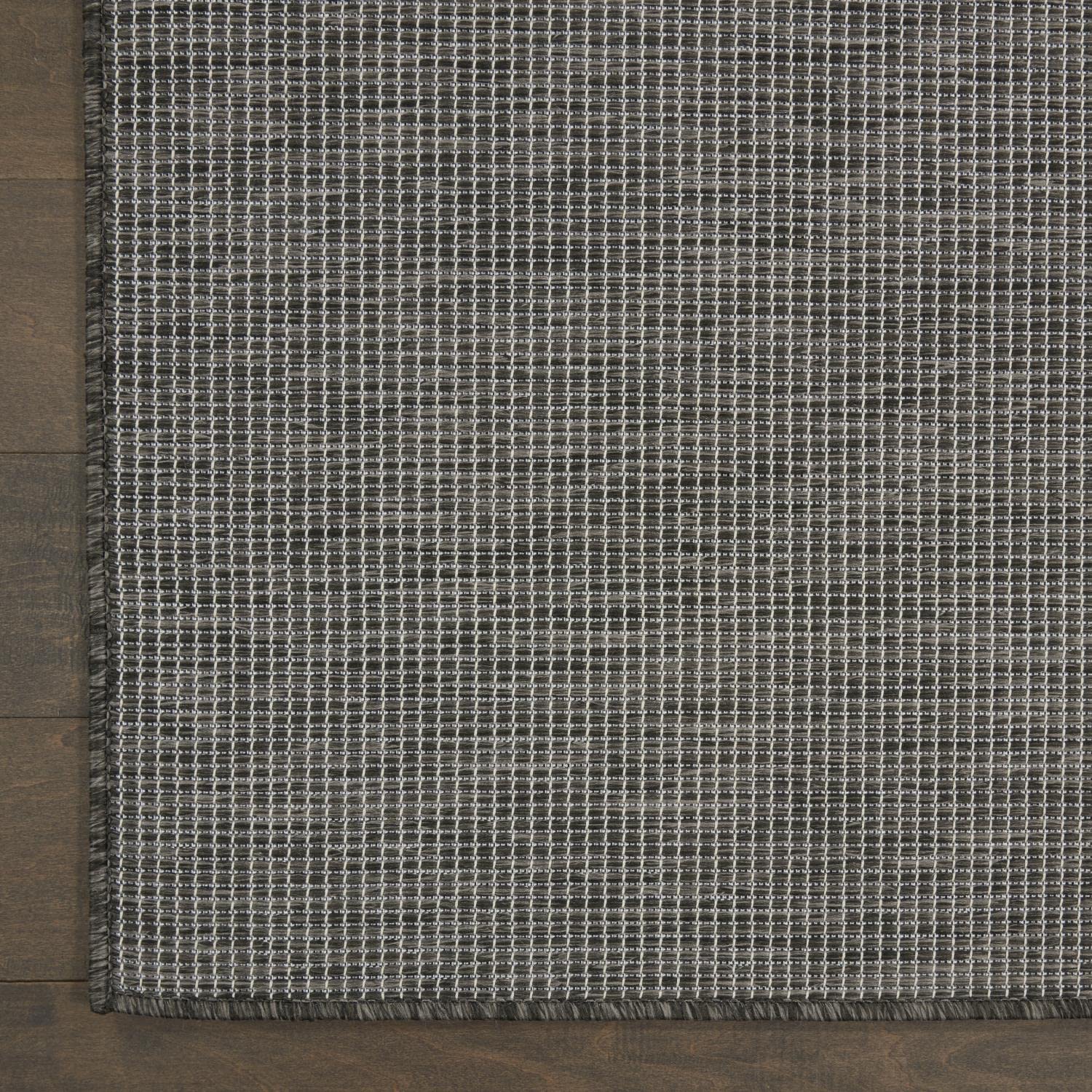 Nourison Positano Indoor/Outdoor Charcoal 3' X 5' Area Rug, Easy Cleaning, Non Shedding, Bed Room, Living Room, Dining Room, Backyard, Deck, Patio (3X5)