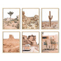 HAUS AND HUES Desert Succulent Wall Art & Botanical Prints Set of 6 Southwestern Wall Decor, Cactus Art Prints, Joshua Tree Wall