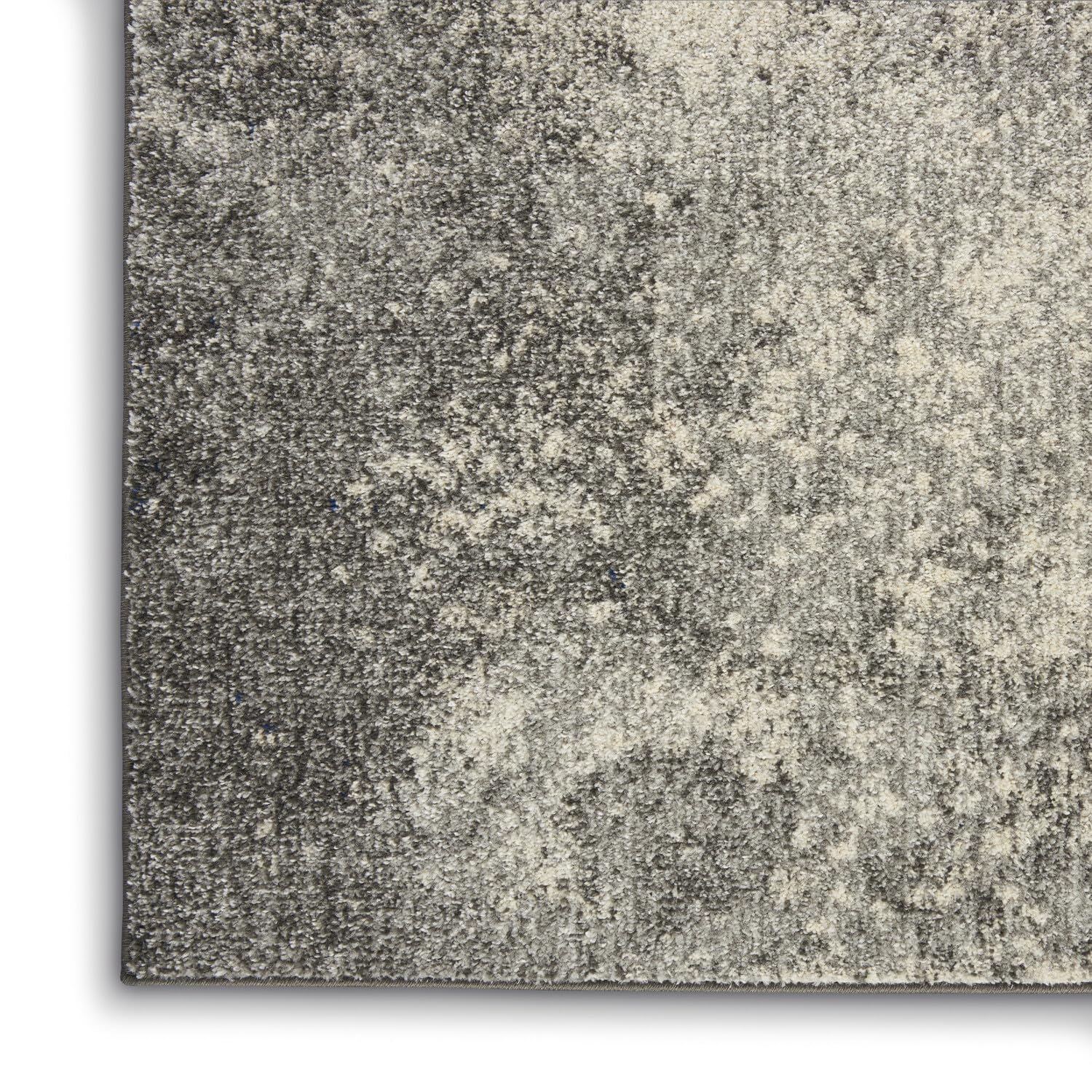 Nourison Passion Charcoal/Ivory 3'9'' X 5'9'' Area-Rug, Modern, Abstract, Easy-Cleaning, Non Shedding, Bed Room, Living Room, Di