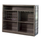 Coaster Home Furnishings Joe Rustic Farmhouse 5-Shelf Home Bar Unit Wine Liquor Storage Cabinet Aged Oak 182071