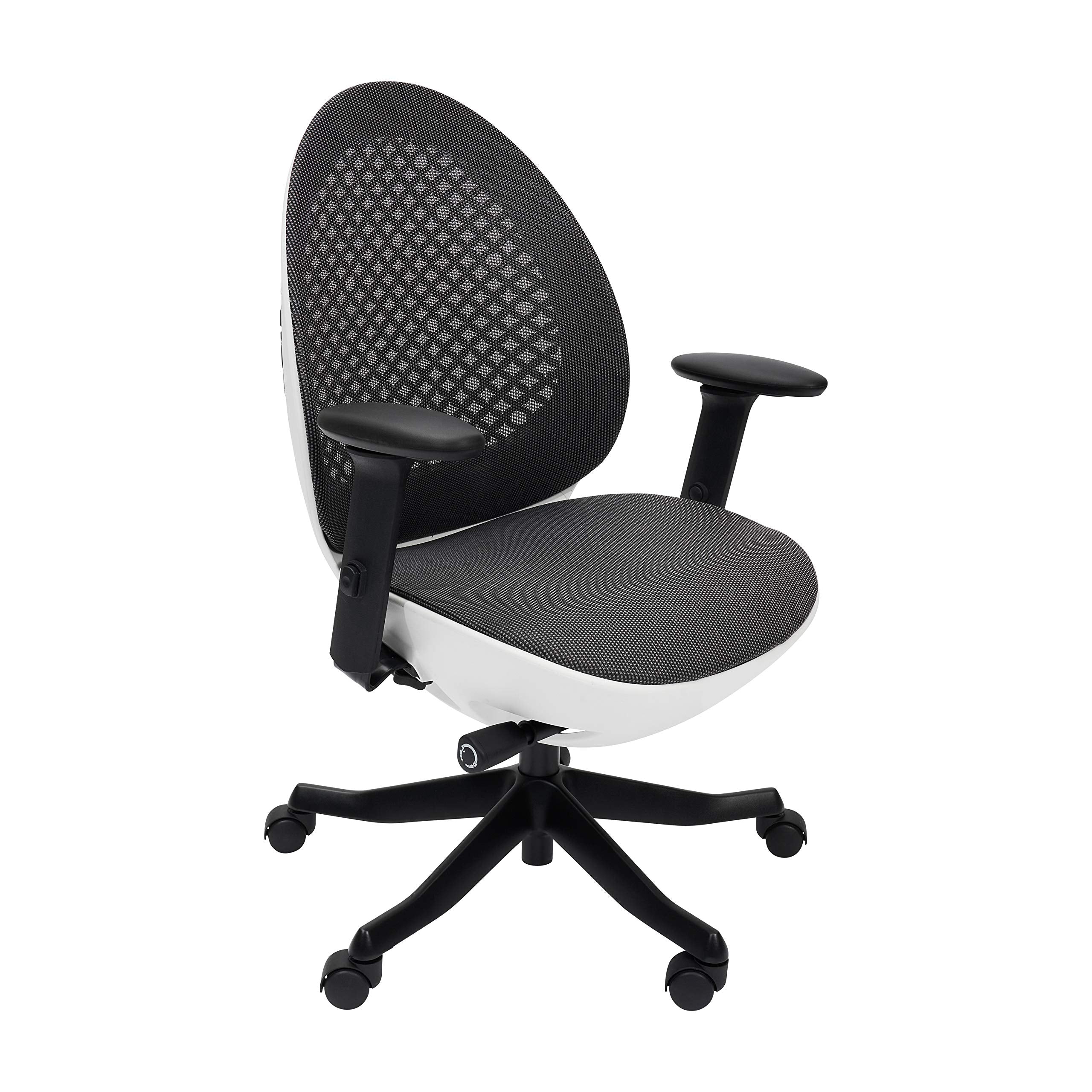 Techni Mobili Deco Lux Office Executive Chair, White