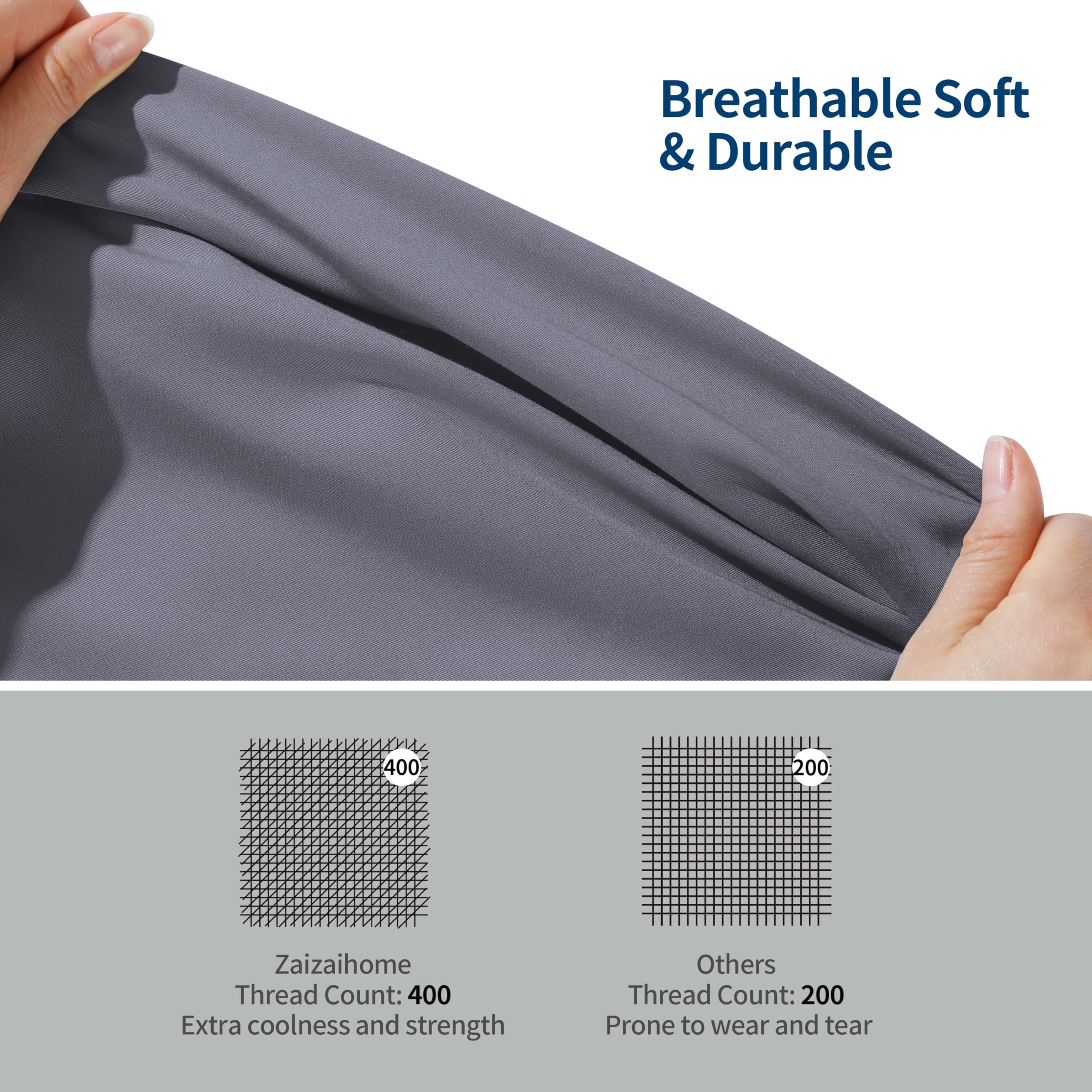 Bamboo Viscose Cooling Fitted Sheet Full Size Only, 400 Thread Count, 16'' Deep Pocket Cooling Bottom Sheets For Hot Sleeper, Si