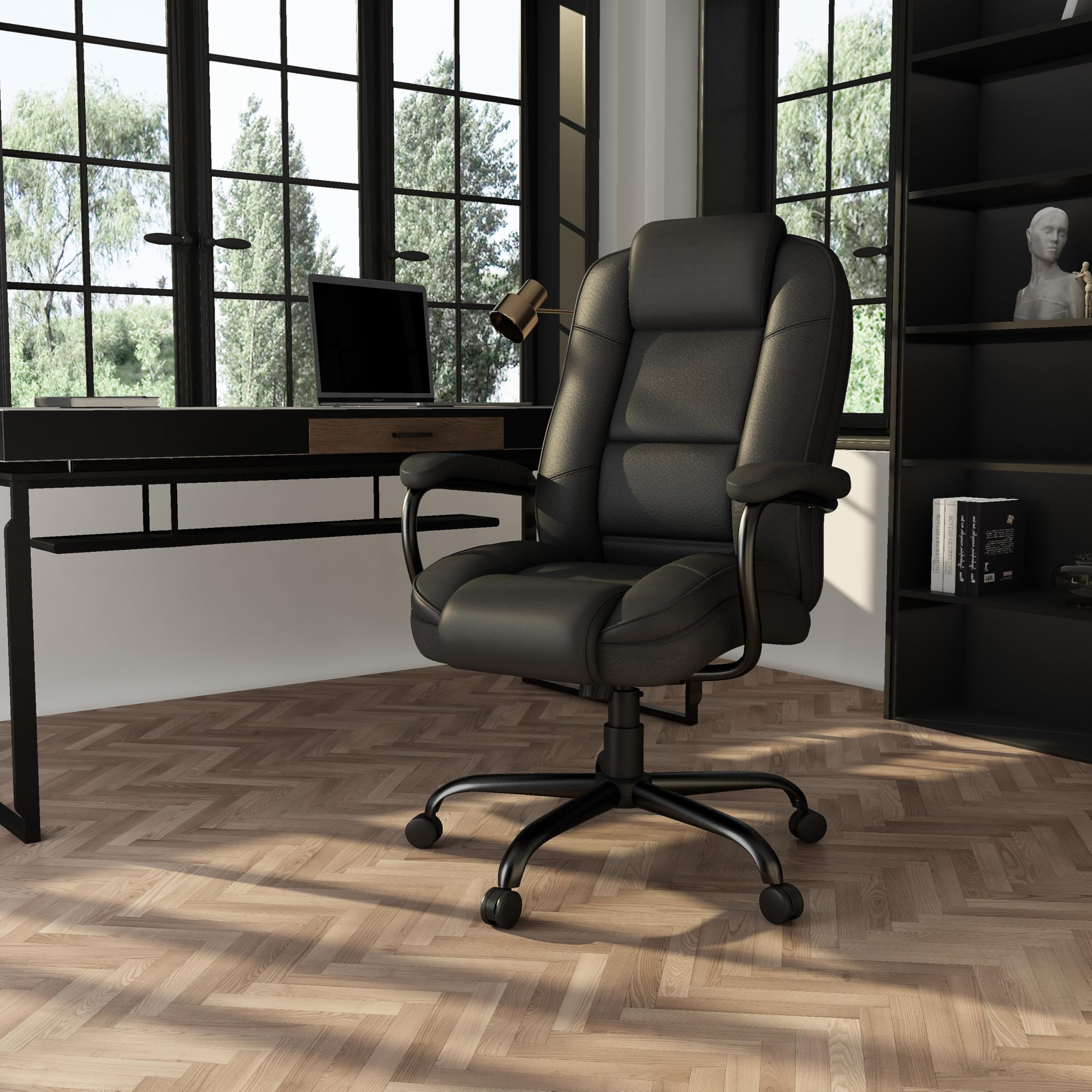 Boss Office B992-Bk Heavy Duty Executive Chair