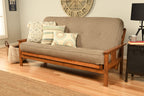 Kodiak Furniture Monterey Futon Set, No Drawers, With Barbados Base And Linen Stone Mattress