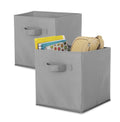Whitmor, Gray, Collapsible Cubes, 10 L x 10 W x 10 H, Set of 2