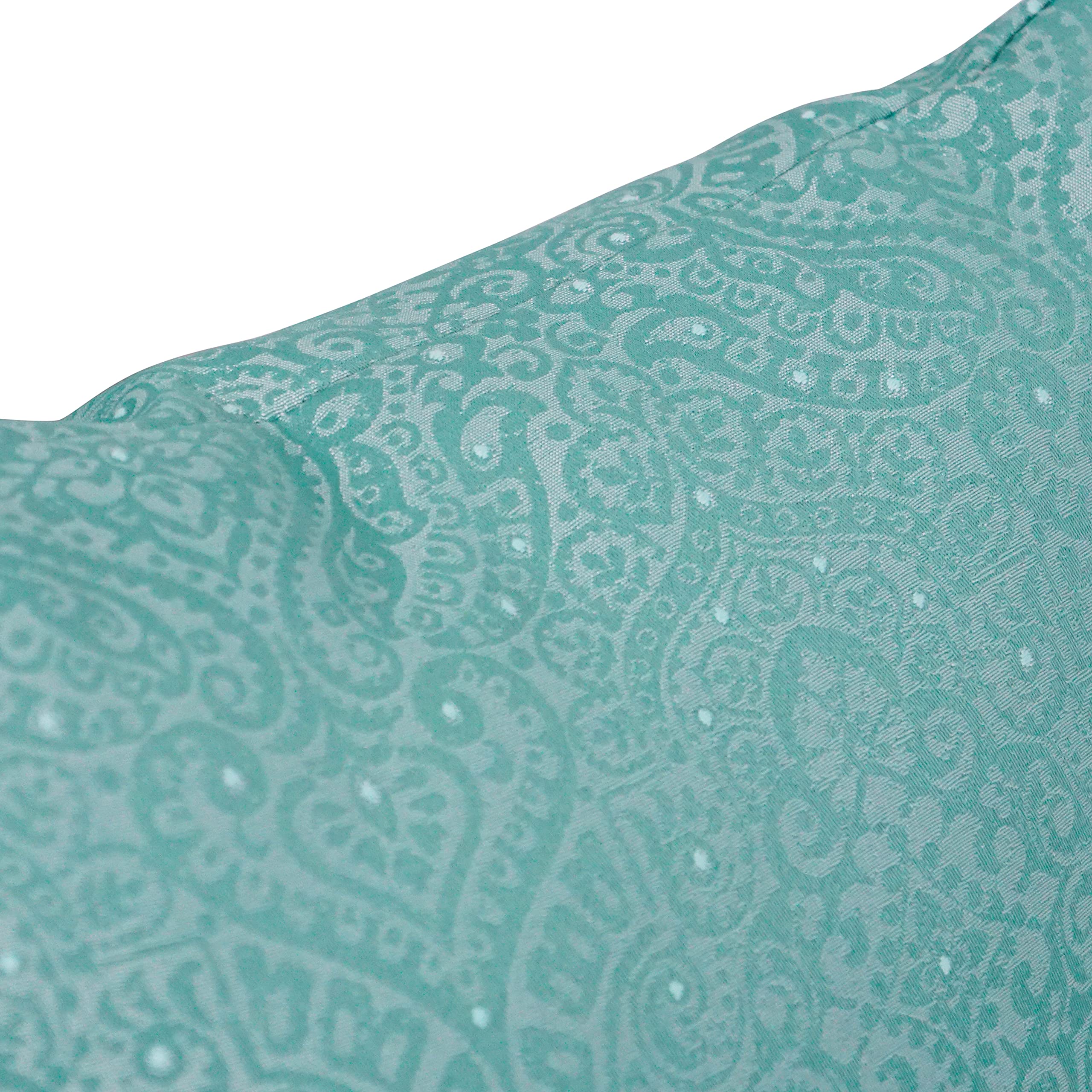 Blazing Needles Square Polyester Jacquard Throw Pillows, 17&quot;, Mabul Seaglass 2 Count