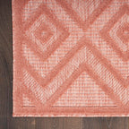 Nourison Versatile Indoor/Outdoor Coral/Orange 8' X 10' Area Rug, Easy Cleaning, Non Shedding, Bed Room, Living Room, Dining Room, Deck, Backyard, Patio, High Traffic Area (8X10)