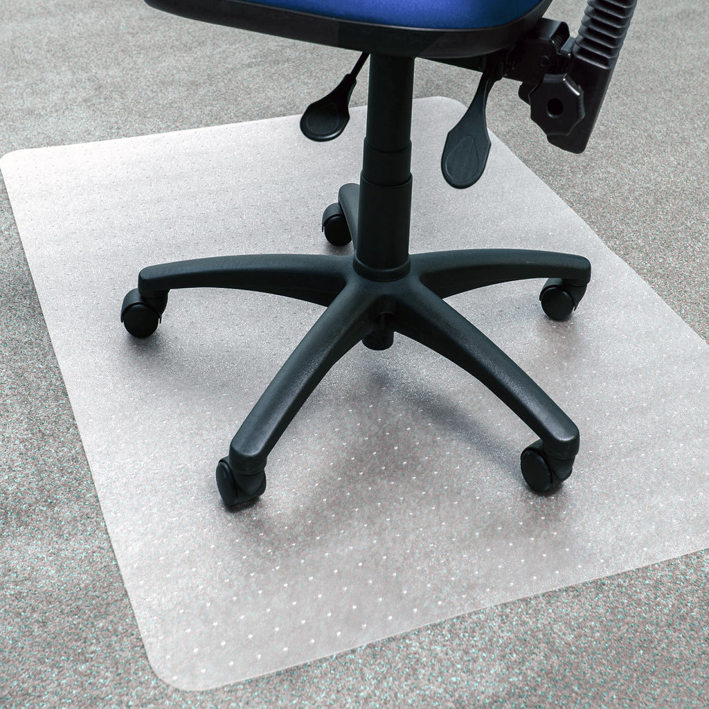 Floortex® Ecotex® BioPVC Eco Friendly Carbon Neutral Chair Mats for Low Pile Carpets up to 1/4" - 36" x 48"