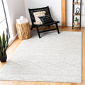 SAFAVIEH Tulum Collection Accent Rug - 4 x 6, Light Grey & Ivory, Moroccan Boho Tribal Design, Non-Shedding & Easy Care, Ideal