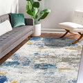 LUXE WEAVERS Modern Abstract Watercolor Area Rug, Multi 2x7