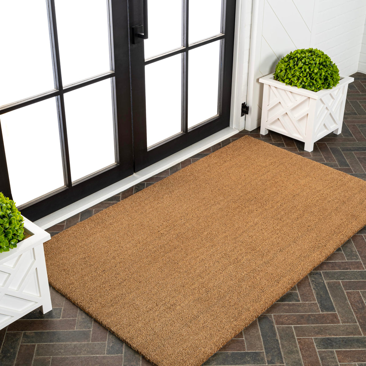 Jonathan Y Chg100A-34 Peater Classic Casual Commerical Natural Coir Light Brown 3 Ft. X 4 Ft. Doormat For Entrance, Front Door,