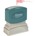 Xstamper 1822 Title Stamp,Entered, W/Blank Window, 1/2-Inch X 1-5/8-Inch, Red