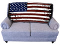 Pure Country Weavers United States - American Flag Distressed Blanket - Gift Tapestry Throw For Back Of Couch Or Sofa - Woven Fr