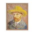 Poster Master Classic Van Gogh Poster - Vintage Impressionism Print - Gift for Artist, Painter - Self Portrait, Straw Hat, Drawi
