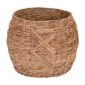 Household Essentials ML4112 Hyacinth Round Floor Basket, XDesign, Brown
