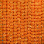 5Pcs Marigold Garland for Decoration, 5 Feet Artificial Marigold Flowers Diwali Decorations for Home, Orange Artificial Marigold